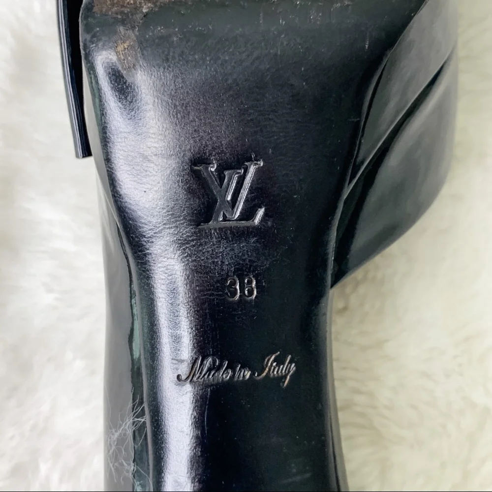 ✨ Authentic Louis Vuitton Patent Leather Peep-Toe Pumps ✨
